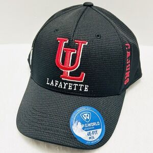 Top of the World Louisiana‎ Ragin' Cajuns One Fit Hat Cap Stretch Flex M/L Black